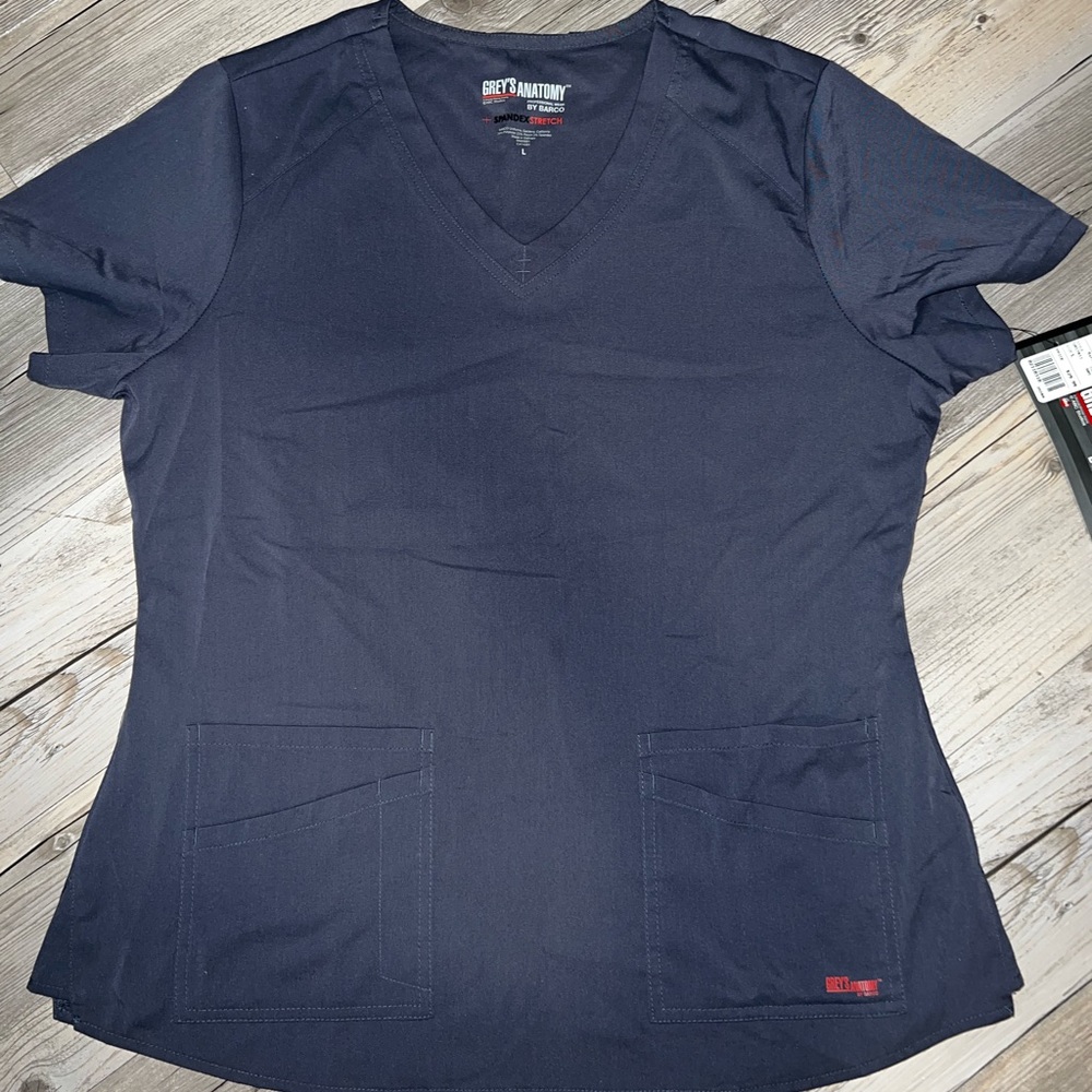 Large Grey’s Anatomy by Barco women’s scrub top